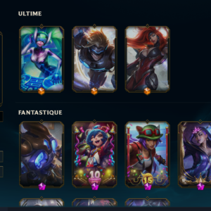 EUW league of legend account (280+ skins, unranked lvl 589 + milestone bonus)